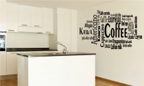 518 Naklejka na ścianę duże napisy do kuchni dla smakoszy kawy Naklejkomania - zdjecie 1 - miniatura