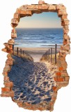 Naklejka na ścianę, dziura 3D  plaża 3632 Naklejkomania - zdjecie 2 - miniatura