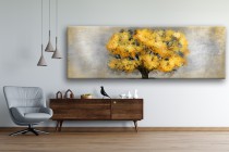 Obraz na ścianę złote drzewo beton 41293 Naklejkomania - zdjecie 3 - miniatura