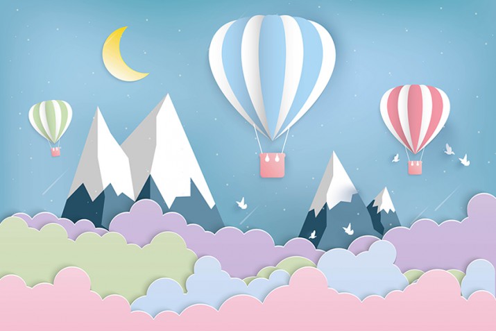 Fototapety fototapeta dla dzieci na ścianę góry  41075 balony - zdjęcie 2