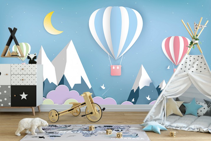 Fototapety fototapeta dla dzieci na ścianę góry 41075 balony