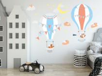 Naklejka ścienna dla dzieci -  balony, niebo 9707 Naklejkomania - zdjecie 1 - miniatura