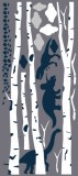 Naklejka ścienna dla dzieci-  brzozy, las 7134 Naklejkomania - zdjecie 2 - miniatura