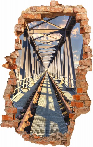 Naklejka ścienna , dziura 3D  most 3650 - zdjęcie 2
