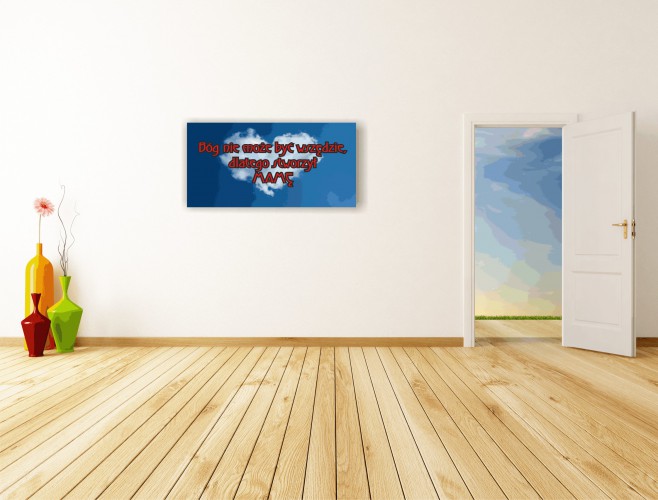 Obraz na ramie płótno canvas cytat- dm1 - zdjęcie 2