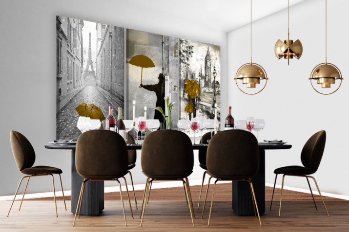 Obrazy na ścianę do salonu sypialni 41311 Paryż parasol - zdjęcie 3