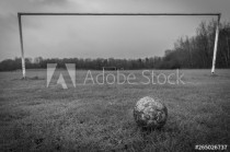 Black and white football pitch Naklejkomania - zdjecie 1 - miniatura