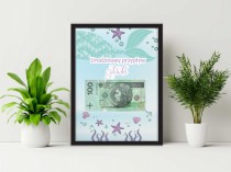 Plakat w ramie na pieniądze, syrena PP011 Naklejkomania - zdjecie 1 - miniatura