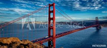 panoramic view of famous Golden Gate Bridge Naklejkomania - zdjecie 1 - miniatura