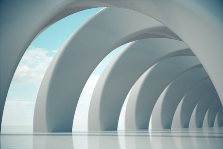 Fototapeta na ścianę tapeta na fizelinie do salonu sypialni biura 3D Tunel, perspektywa 9075 - zdjęcie 2