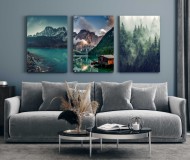 Obrazy na ścianę do salonu sypialni górskie krajobrazy 20171 Naklejkomania - zdjecie 2 - miniatura