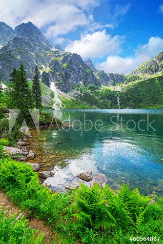 Eye of the Sea lake in Tatra mountains, Poland