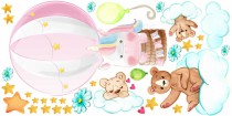 Naklejki dla dzieci - bajka, gwiazdki, balon, jednorożec15049 Naklejkomania - zdjecie 2 - miniatura
