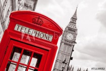 Phone booth. London, UK Naklejkomania - zdjecie 1 - miniatura