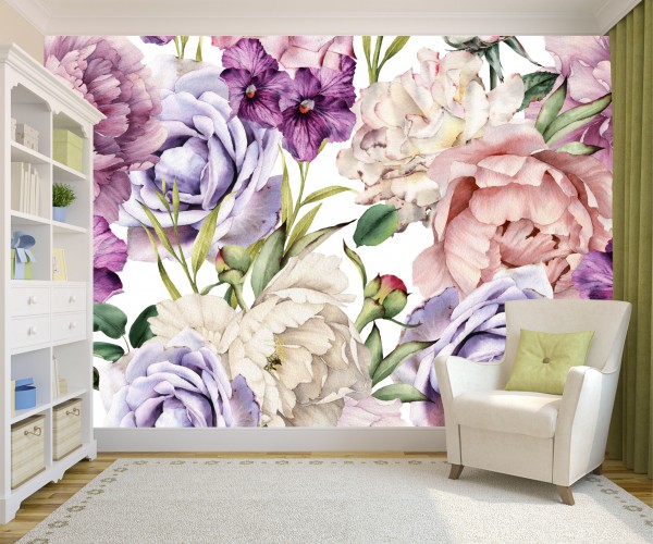 Tapeta samoprzylepna na ścianę Kolorowe Kwiaty 301464499