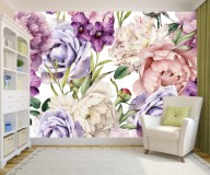 Tapeta samoprzylepna na ścianę Kolorowe Kwiaty 301464499 Naklejkomania - zdjecie 1 - miniatura