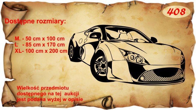 Naklejka dekoracyjna na ścianę, auta 408 - zdjęcie 2