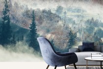 Fototapety ścienne tapeta na ścanę mglisty las 41500 Naklejkomania - zdjecie 1 - miniatura