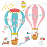 Naklejka ścienna dla dzieci -  balony, niebo 9701 Naklejkomania - zdjecie 3 - miniatura