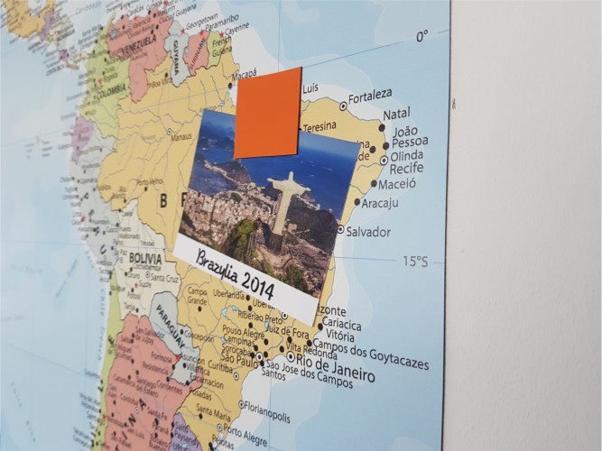 Mapa ferromagnetyczna świata, mapa na magnesy mapa samoprzylepna - zdjęcie 8