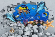 Fototapeta do pokoju dziecięcego na ścianę 10790 podwodny świat Naklejkomania - zdjecie 2 - miniatura