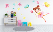 Naklejki dla dzieci dziecka na ścianę 9656 wróżka gwiazdki Naklejkomania - zdjecie 1 - miniatura