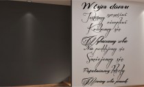 519 Naklejka na ścianę do sypialni salonu W tym domu jesteśmy szczęśliwi kochamy się Naklejkomania - zdjecie 1 - miniatura