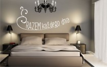 675 Naklejki na ścianę napis ścienny do sypialni Razem każdego dnia Naklejkomania - zdjecie 1 - miniatura