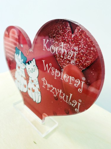 Statuetka serce Walentynki Dzień Zakochanych Miłość serce 4 - zdjęcie 3