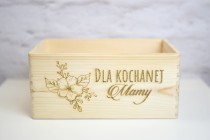 Skrzynka drewniana, prezent Dzień Mamy, prezent dla mamy na imieniny KM001 Naklejkomania - zdjecie 2 - miniatura