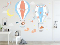 Naklejki na ścianę dla dzieci -  balony, niebo 9706 Naklejkomania - zdjecie 1 - miniatura