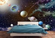 Tapeta Flizelinowa na ścian planety kosmos 40379 Naklejkomania - zdjecie 1 - miniatura
