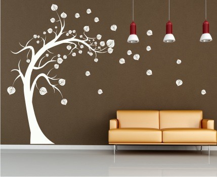 Naklejki na ścianę ścienne na ściany naklejka dekoracyjna ścienna, drzewo d28 Naklejkomania - zdjecie 1