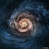 Incredibly beautiful spiral galaxy somewhere in deep space Naklejkomania - zdjecie 1 - miniatura