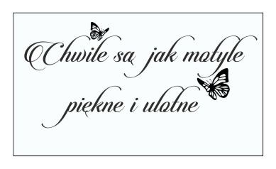 481 Naklejka ścienna z napisem Chwile są jak motyle - zdjęcie 2