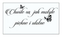 481 Naklejka ścienna z napisem Chwile są jak motyle Naklejkomania - zdjecie 2 - miniatura