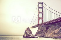 Golden Gate in Fog Naklejkomania - zdjecie 1 - miniatura