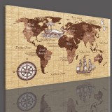 Obraz ścienny jednoczęściowy mapa świata 41097 Naklejkomania - zdjecie 3 - miniatura