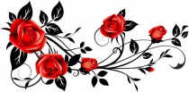 Naklejka na ścianę kwiaty róże pąki 9502 Naklejkomania - zdjecie 2 - miniatura