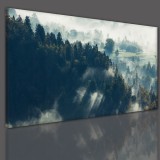 Obraz na ścianę do sypialni salonu mgła las 41363 Naklejkomania - zdjecie 3 - miniatura
