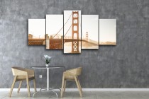 Obrazy 5 częściowe- Most, San Francisco 12281 Naklejkomania - zdjecie 2 - miniatura