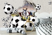 Fototapeta piłkarska 9107  na ścianę tapeta na fizelinie dla dzieci młodzieży 3d Naklejkomania - zdjecie 1 - miniatura