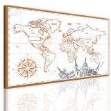 Tablica korkowa mapa świata 41096 Naklejkomania - zdjecie 1 - miniatura