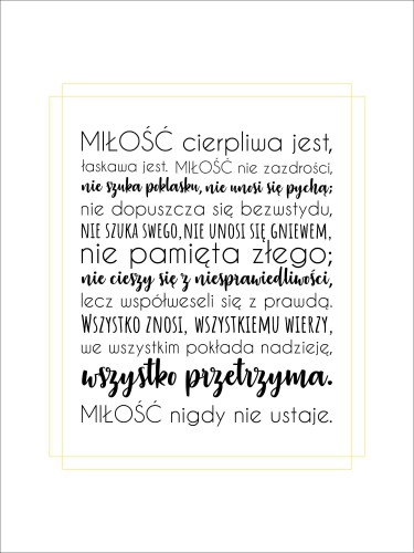 Plakat w ramie ślub wesele miłość 20528 - zdjęcie 2