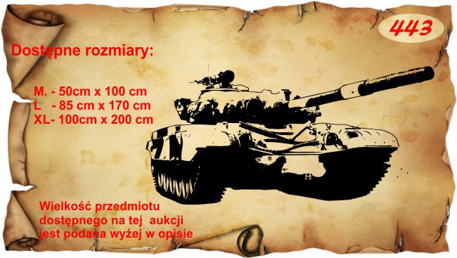 Naklejka dekoracyjna na ścianę, czołg  443 - zdjęcie 2