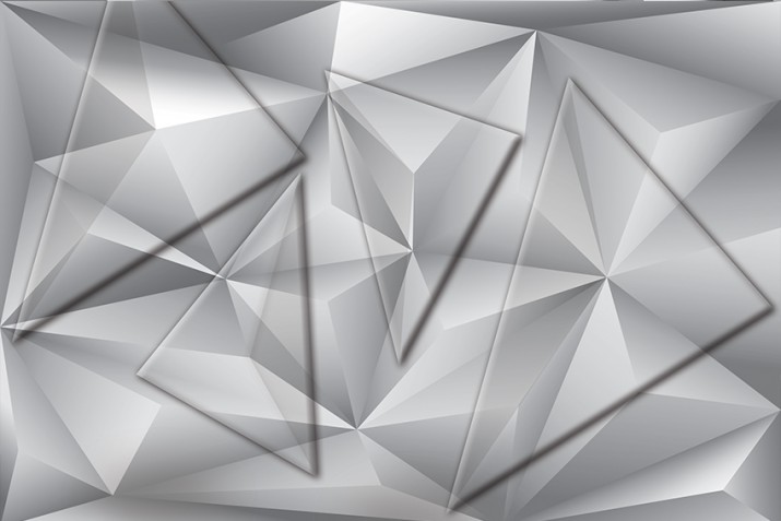 Fototapeta na ścianę tapeta na fizelinie do salonu biura Geometryczna ściana 10557 - zdjęcie 2