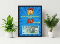 Plakat w ramie na pieniądze, 18tka PP013 Naklejkomania - zdjecie 1 - miniatura