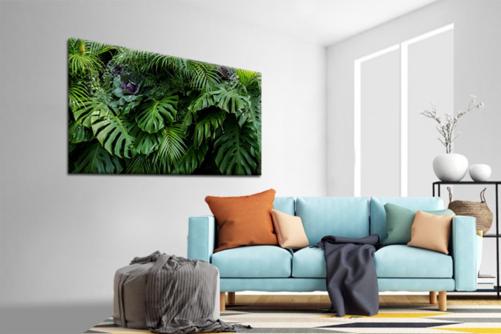 Obraz na ramie płótno canvas- liście monstera 15076 - zdjęcie 2