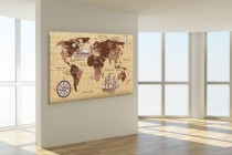 Obraz ścienny jednoczęściowy mapa świata 41097 Naklejkomania - zdjecie 2 - miniatura