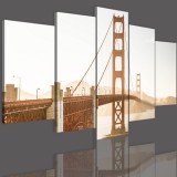 Obrazy 5 częściowe- Most, San Francisco 12281 Naklejkomania - zdjecie 3 - miniatura